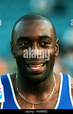 TONY JARRETT 110 m haies 01 Août 1997 Banque D'Images