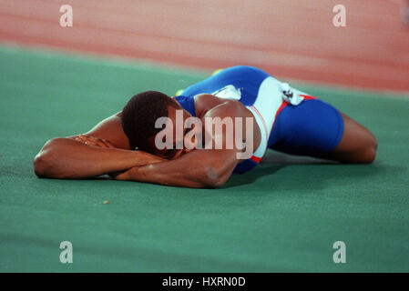 DARREN CAMPBELL FINAL À 200 mètres du stade olympique de Sydney Sydney Sydney Australie 22 septembre 2000 Banque D'Images