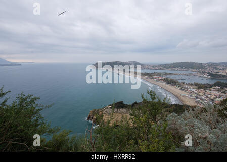 Panorama dalla strada vecchia di Capo Miseno Banque D'Images