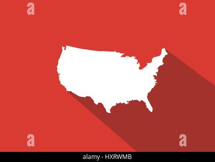 USA map vector illustration Illustration de Vecteur