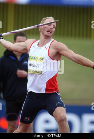 CHRIS HUGHFF JAVELIN ALEXANDER STADIUM BIRMINGHAM ENGLAND 12 Juillet 2008 Banque D'Images