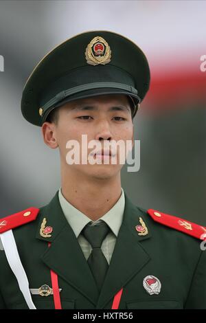 La cérémonie d'ouverture de la garde de l'ARMÉE DE STADE OLYMPIQUE BEIJING Chine 08 Août 2008 Banque D'Images