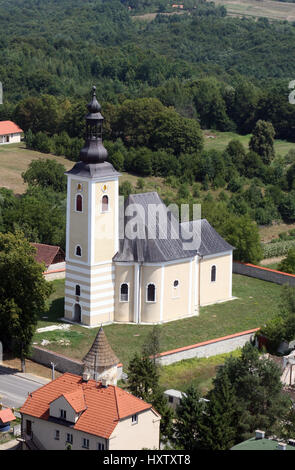 L'église paroissiale de l'Assomption de la Vierge Marie dans Pokupsko, Croatie Banque D'Images