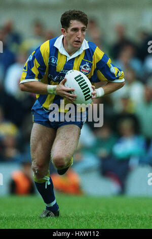 JONATHAN DAVIES WARRINGTON RLFC 30 Août 1993 Banque D'Images