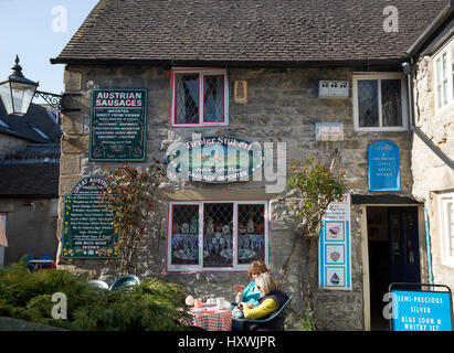 Tiroler Stuberl un coffee shop à Bakewell Derbyshire Banque D'Images