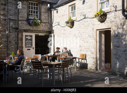 Tiroler Stuberl un coffee shop à Bakewell Derbyshire Banque D'Images