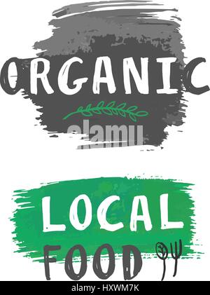 L'étiquette des aliments locaux de vecteur Illustration de Vecteur