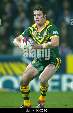 DANNY BUDERUS AUSTRALIE RL MCALPINE STADIUM HUDDERSFIELD ANGLETERRE 22 Novembre 2003 Banque D'Images