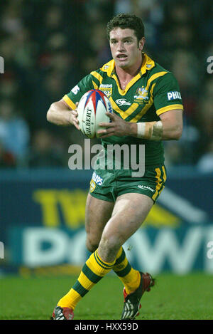 DANNY BUDERUS AUSTRALIE RL MCALPINE STADIUM HUDDERSFIELD ANGLETERRE 22 Novembre 2003 Banque D'Images