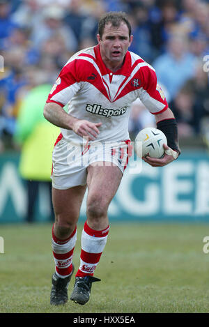 CHRIS JOYNT ST. HELENS RLFC KNOWSLEY ROAD.St Helens 13 Mars 2004 Banque D'Images