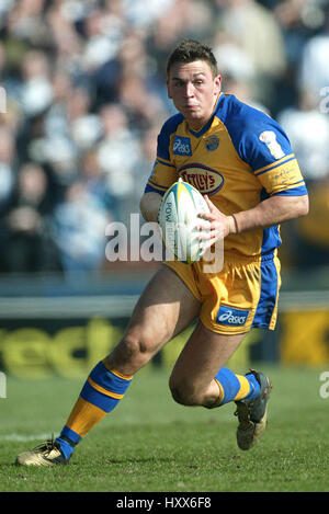 KEVIN SINFIELD LEEDS RHINOS RLFC LEEDS HEADINGLEY 16 Mars 2003 Banque D'Images