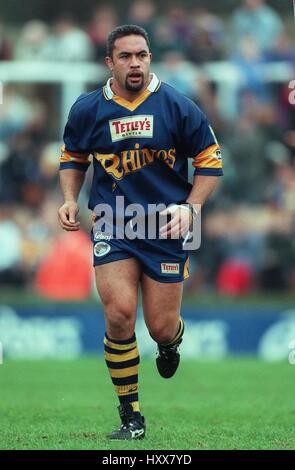 MARTIN MASELLA LEEDS RHINOS RLFC 17 Mars 1997 Banque D'Images