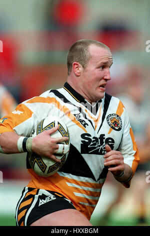 NATHAN SYKES CASTLEFORD TIGERS RLFC 11 Avril 1999 Banque D'Images