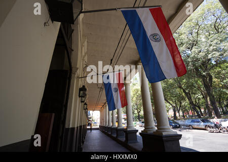 Museo Historico Ferroviario de Asuncion (Musée du chemin de fer historique) aka Estacion del Ferrocarril central (Central Railway Station) extérieur, Paraguay Banque D'Images