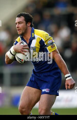 ADRIAN MORLEY WARRINGTON WOLVES RLFC STADE HALLIWELL JONES WARRINGTON ANGLETERRE 18 Mars 2007 Banque D'Images