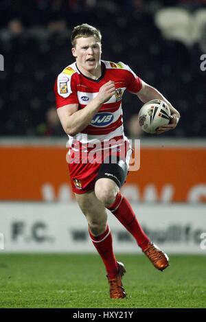 CHRIS ASHTON WIGAN WARRIORS RLFC LE HALTON STADIUM WIDNES ANGLETERRE 01 ...