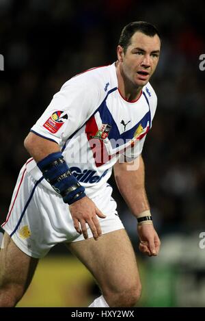 ADRIAN MORLEY Grande-bretagne & Leeds Rhinos STADE GALPHARM HUDDERSFIELD ANGLETERRE 27 Octobre 2007 Banque D'Images