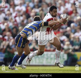 TONY PULETUA & SCOTT DONALD CH LEEDS RHINOS V ST HELENS RLFC.ANGLETERRE LEEDS CARNEGIE HEADINGLEY 05 Avril 2009 Banque D'Images