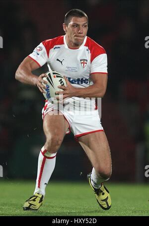 RYAN HALL ENGLAND RUGBY LEAGUE STADE KEEPMOAT DONCASTER ANGLETERRE 23 Octobre 2009 Banque D'Images