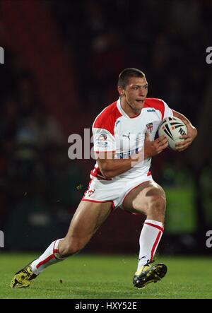 RYAN HALL ENGLAND RUGBY LEAGUE STADE KEEPMOAT DONCASTER ANGLETERRE 23 Octobre 2009 Banque D'Images