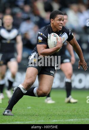 La JORDANIE TURNER HULL FC Stade KC HULL ANGLETERRE 05 Avril 2010 Banque D'Images