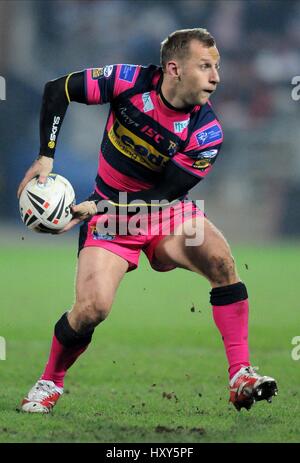 ROB BURROW LEEDS RHINOS KC Stadium HULL ANGLETERRE 18 Février 2011 Banque D'Images