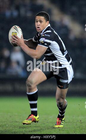 La JORDANIE TURNER HULL FC Stade KC HULL ANGLETERRE 18 Février 2011 Banque D'Images