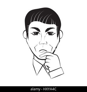 L'homme d'affaires aperçu de la bande dessinée illustration vecteur eps 10 Illustration de Vecteur