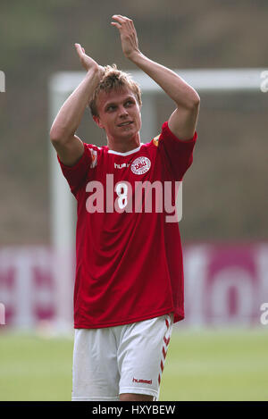 JESPER GRONKJAER DANEMARK & Chelsea FC Stade Municipal de Braga Portugal 18 juin 2004 Banque D'Images