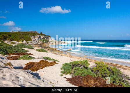 Coyumel plage sur les côté est Banque D'Images