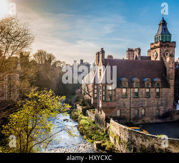 Ainsi, des bâtiments restaurés, Dean Village, Édimbourg, Écosse. Banque D'Images