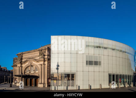 Box Office moderne extension au Usher Hall, Edinburgh, Ecosse. Banque D'Images