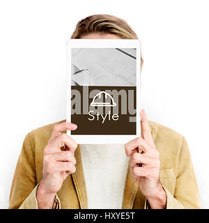 Rénovation de l'architecture graphique design Style Banque D'Images