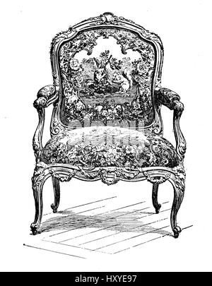 FAUTEUIL À OREILLES Fauteuil Capitonné Baroque Fauteuil TV Fauteuil