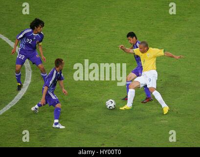 Japon Brésil RONALDO V COUPE DU MONDE DE DORTMUND ALLEMAGNE 22 Juin 2006 Banque D'Images