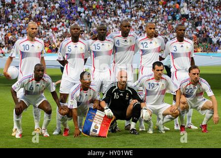 Groupe de l'équipe de France stade Allianz Arena de Munich Allemagne 05 Juillet 2006 Banque D'Images
