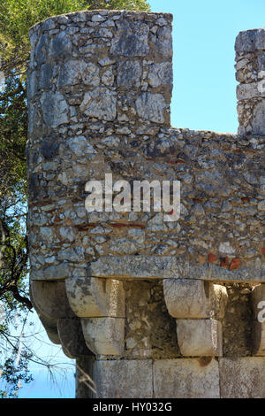 Partie de mur dans Parc Naturel de Arrábida de Setubal, Portugal. Banque D'Images