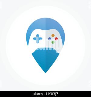 Conception Symbole de point de jeu Illustration de Vecteur