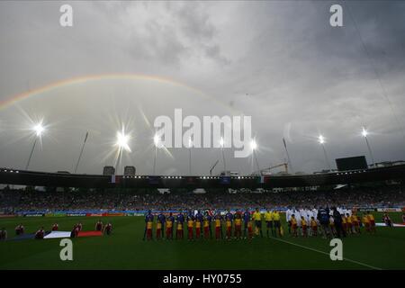 Arc-en-ciel au-DESSUS DU STADE DE ZURICH FRANCE / ITALIE STADE LETZIGRUND Zurich Suisse 17 Juin 2008 Banque D'Images