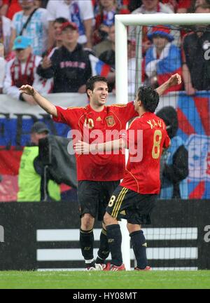 Il rend CESC FABREGAS ESPAGNE 4-1 RUSSIE V NUE TIVOLI INNSBRUCK AUTRICHE 10 Juin 2008 Banque D'Images