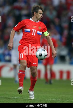 La RUSSIE SERGUEÏ SEMAK & FC RUBIN KAZAN EM STADION Salzburg Autriche 14 Juin 2008 Banque D'Images