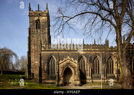 L'église St Mary Street, le centre-ville de Barnsley, South Yorkshire, Angleterre. UK. Banque D'Images