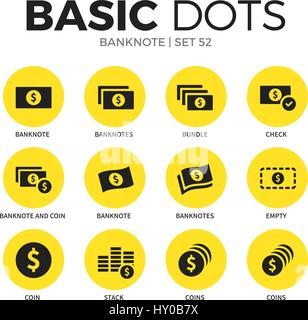 Télévision billets icons vector set Illustration de Vecteur