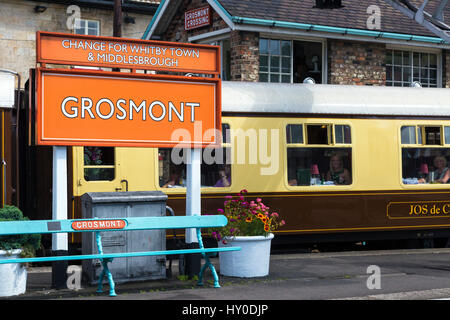 La station de Grosmont, North York Moors, North Yorkshire, England, UK Banque D'Images