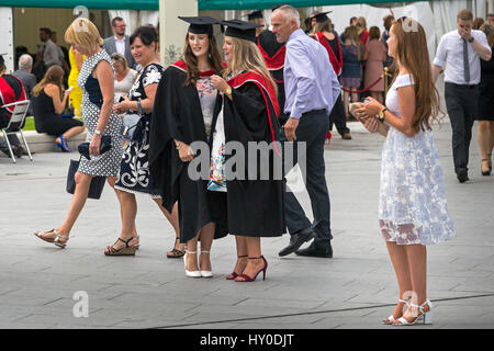 Les finissants d'université de Teesside, Middlesbrough, Angleterre, RU Banque D'Images