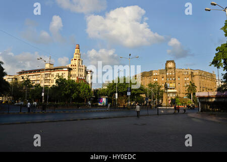 Théâtre Eros et lic building, churchgate, Mumbai, Maharashtra, Inde, Asie Banque D'Images