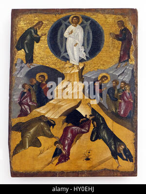 Transfiguration de Jésus, 17ème siècle, exposé au Musée des Arts et Métiers à Zagreb Banque D'Images