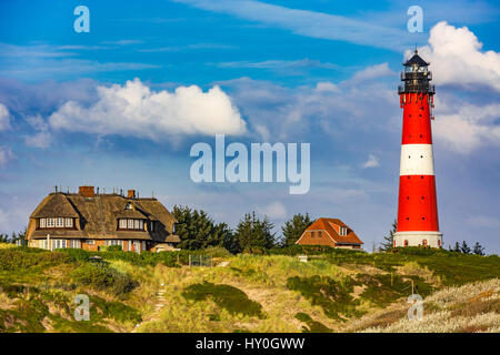 Leuchtturm Hörnum Sylt, Allemagne Banque D'Images