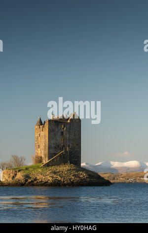 Château de Stalker sur un beau matin d'hiver Banque D'Images