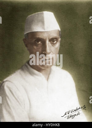 Le premier premier ministre indien, Jawaharlal Nehru, l'Inde, l'Asie, 1927 Banque D'Images